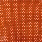 115CM PRINTED POLY COTTON DOTS ORANGE