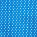 115CM PRINTED POLY COTTON DOTS TURQ