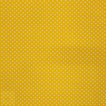 115CM PRINTED POLY COTTON DOTS YELLOW