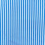 115CM PRINTED POLY COTTON STRIPES TURQ