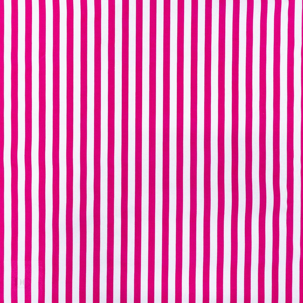 115PPC5F189231.jpg 115CM PRINTED POLY COTTON STRIPES CERISE - Image 1
