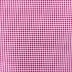 115CM PRINTED POLY COTTON CHECKS CERISE