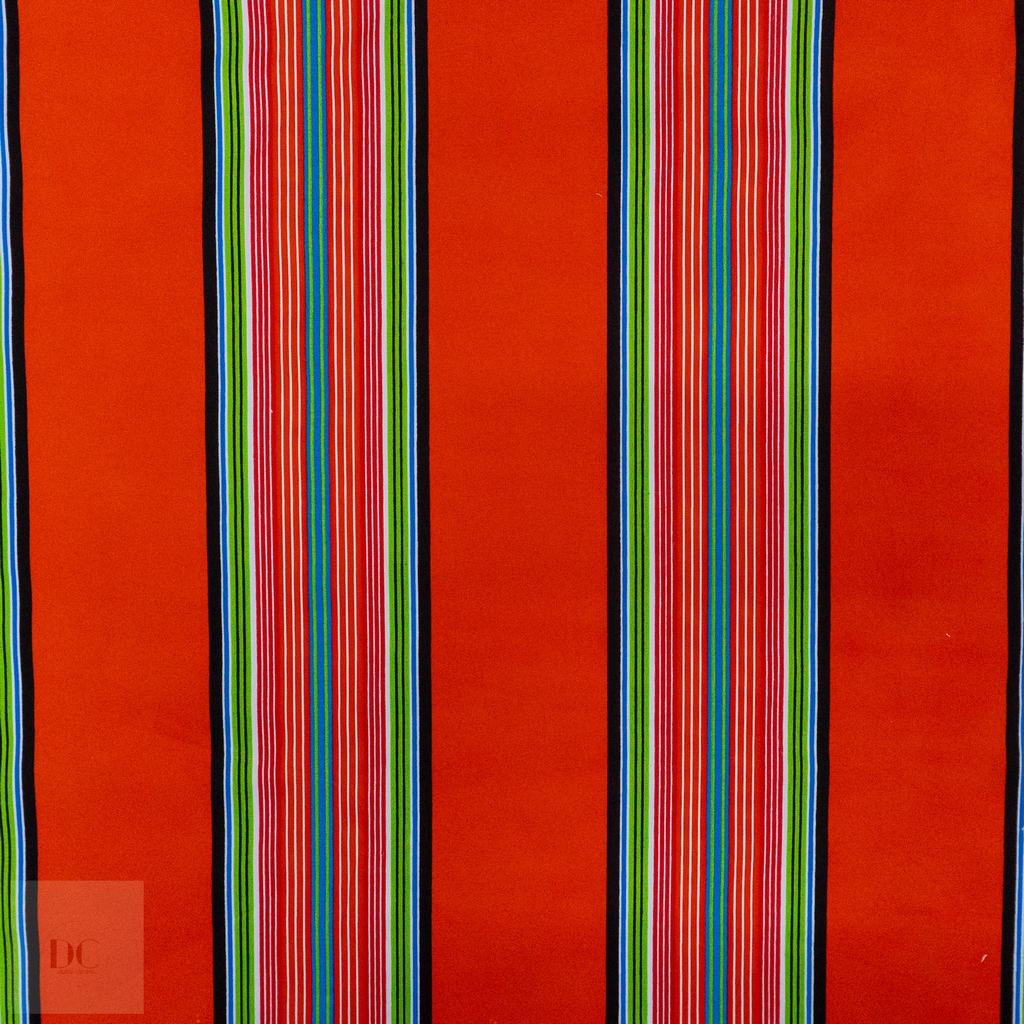 115PPC5F200231.jpg 115CM PRINTED POLY COTTON VENDA ORANGE - Image 1