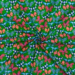115CM PRINTED POLY COTTON BUTTERFLIES GREEN - Image 2