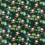 115CM PRINTED POLY COTTON HO HO GREEN