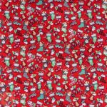 115CM PRINTED POLY COTTON SOCKS RED