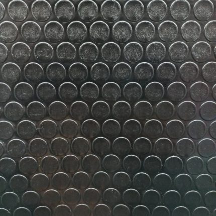 170CM PVC CAR MAT/FELT BACKING - COIN/BLACK