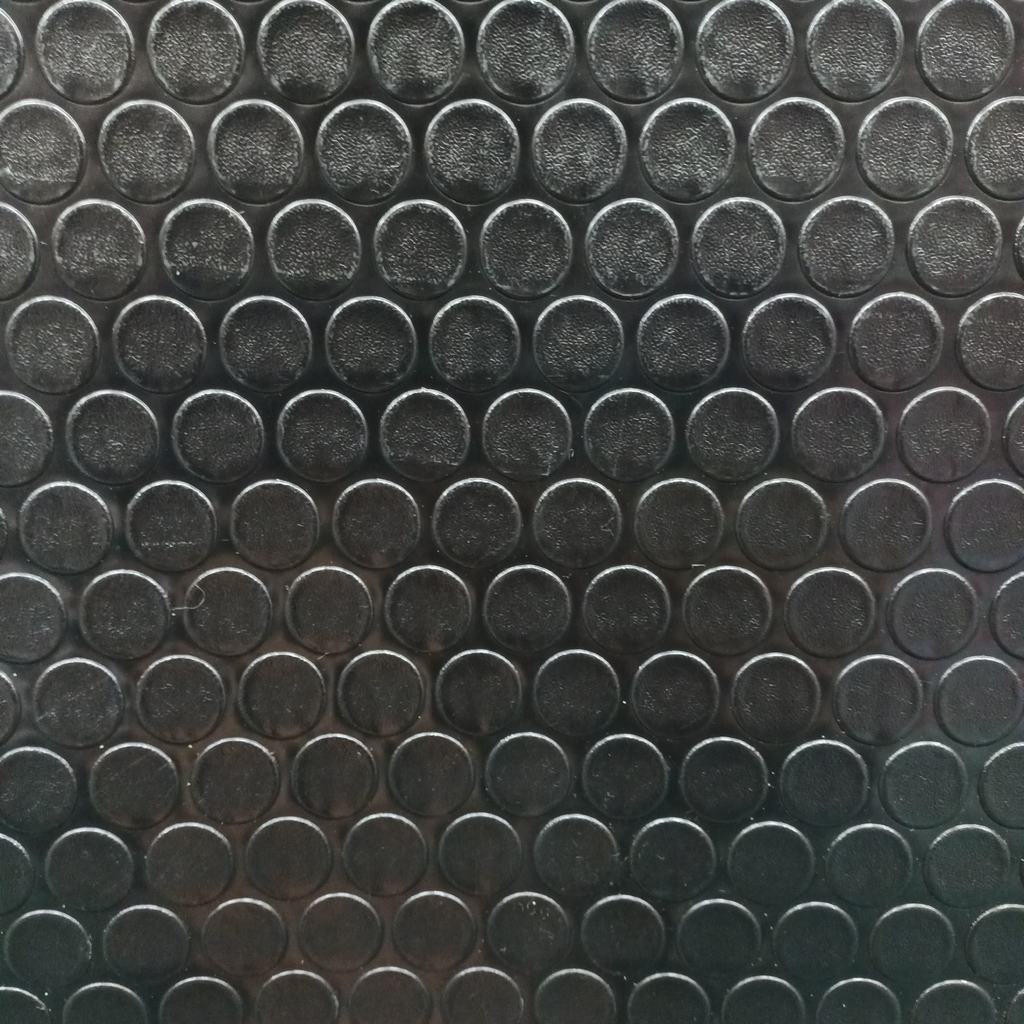 28F5FCOIN.jpg 170CM PVC CAR MAT/FELT BACKING - COIN/BLACK - Image 1