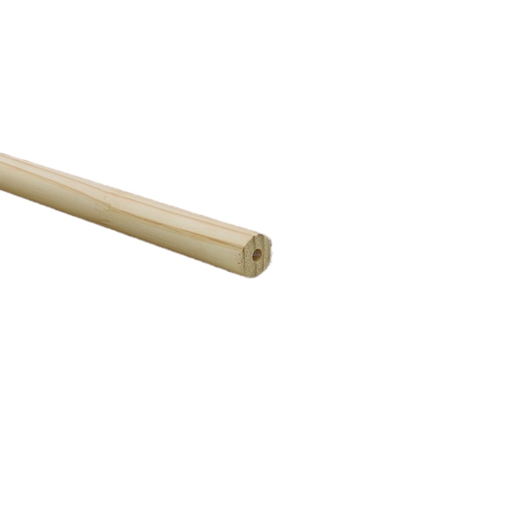 P003.jpg 2M 34MM WOODEN POLE - NATURAL - Image 1