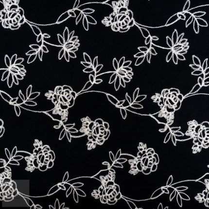 EMBROIDED COTTON VOILE