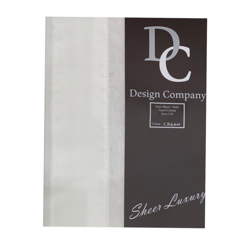 SSVT5FC.jpg SEMI SHEER VOILE TAPE 5MX218-CREAM - Image 1