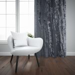 TEXTURE LINED CURTAIN-BLACK - Image 2