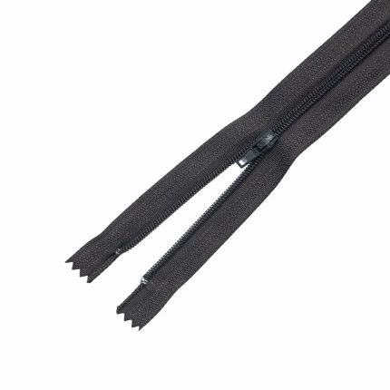 ZIP 45CM DK,BROWN - (8)